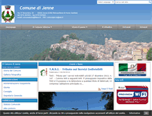 Tablet Screenshot of comune.jenne.rm.it
